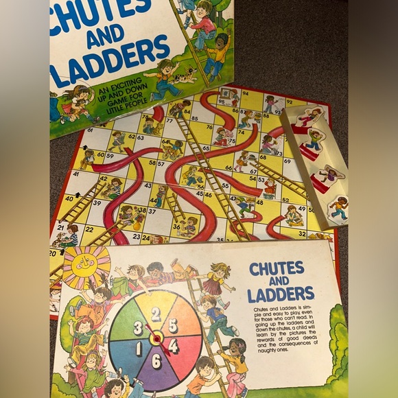 Chutes & Ladders Game by Milton Bradley - 1979 Nice Condition - Picture 2 of 9